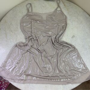 Victoria’s Secret Sexy Vintage Light Pink Shimmer Ballerina Slip Dress Size L